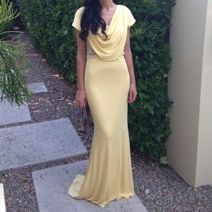 Badgkey Mishka Yellow Gown